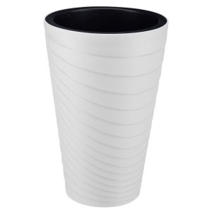 Doniczka okrągła TWISTA 35x59cm biały